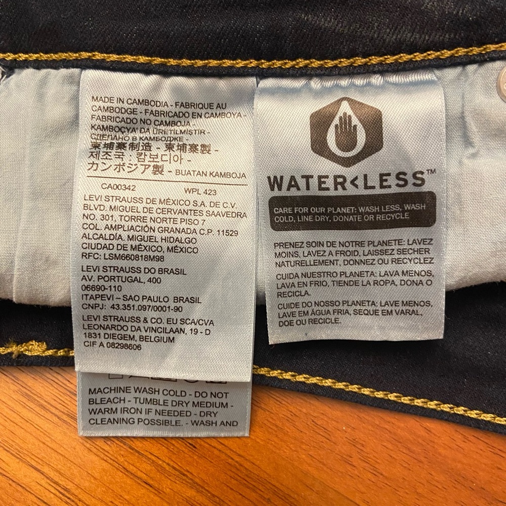 Levi's® 724™ High Rise Straight Jeans dark blue stretch 27 - Picture 10 of 10